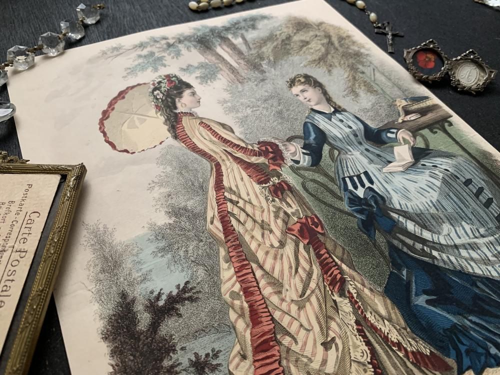 La Mode Illustree貴婦人のファッションプレート