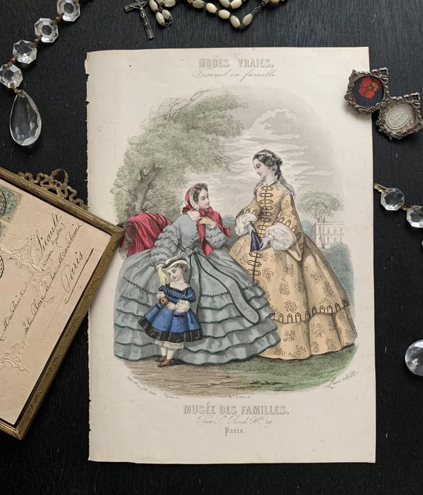 Musee des Familles貴婦人のファッションプレート