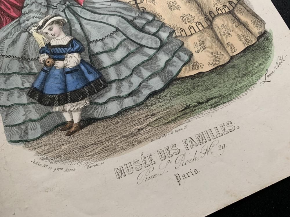 Musee des Familles貴婦人のファッションプレート
