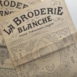 ★フランスアンティーク/手芸/刺繍/雑誌5冊セット★ヴィンテージ/実物大型紙付き 暮らしの刺繍本」書籍+DMC刺繍糸165本セット | 紡ぐ布屋 ron