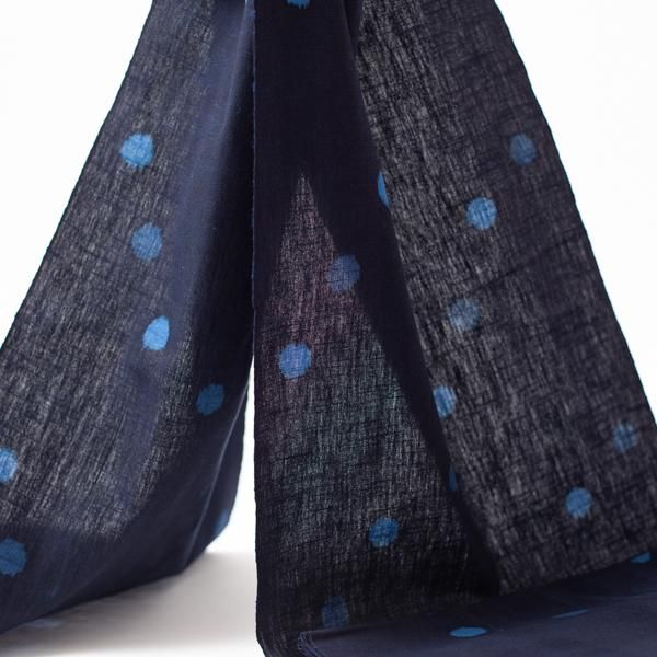 久留米絣 青い月の彷徨 Kurume Kasuri Textile 久留米絣 青い月の彷徨 Kurume Kasuri Textile