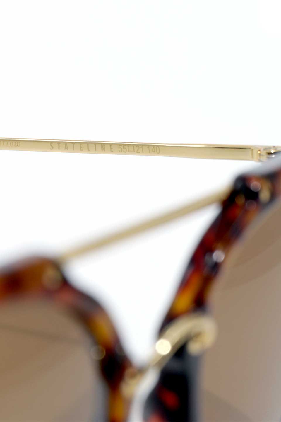 WONDERLANDのSTATELINE(02-Tortoise/BronzeLens)ステイトライン・メタルフレーム・サングラス/WONDERLANDのメガネ・サングラスや。WONDERLANDのコレクションの中で、アメリカ、日本共にロングセラーモデルとなっているアイコニックモデル