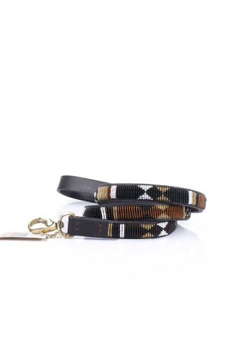 THE KENYAN COLLECTIONのEarth Beaded Dog Leash 3/4