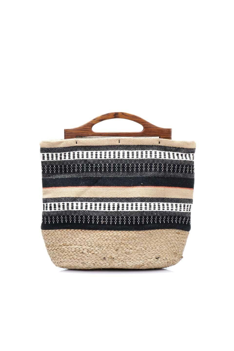 Fasano Striped Jute Tote ジュートミックス マルチボーダートートバッグ By Lovestitch バッグ トートバッグ 海外ファッションのインポートセレクトショップbloom