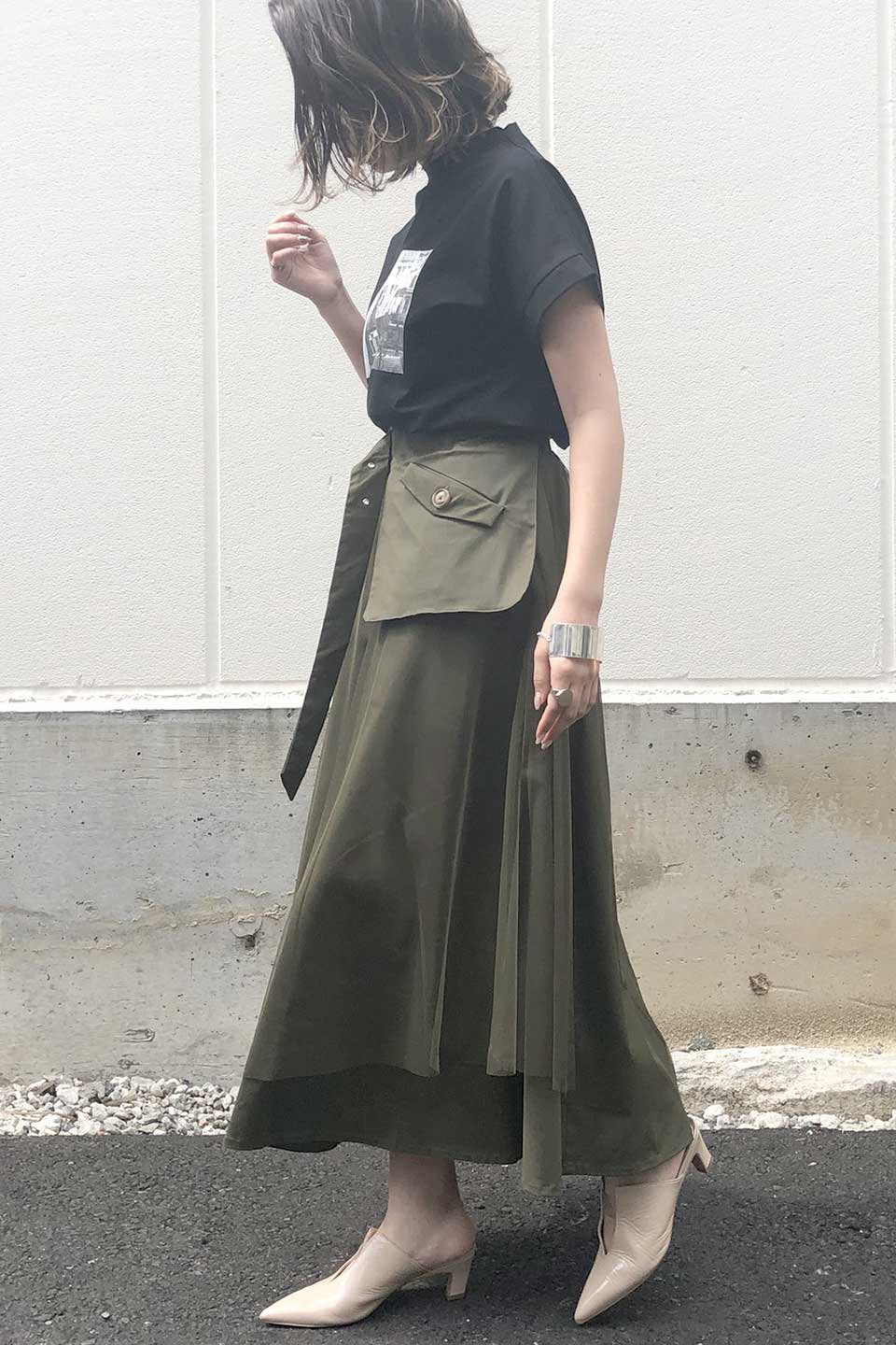 Tulle Layered Long Skirt チュールレイヤード・ロングスカート｜海外