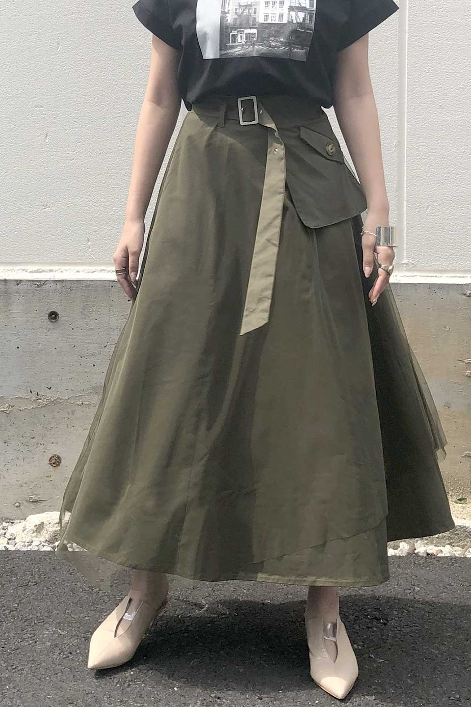 Tulle Layered Long Skirt チュールレイヤード・ロングスカート｜海外