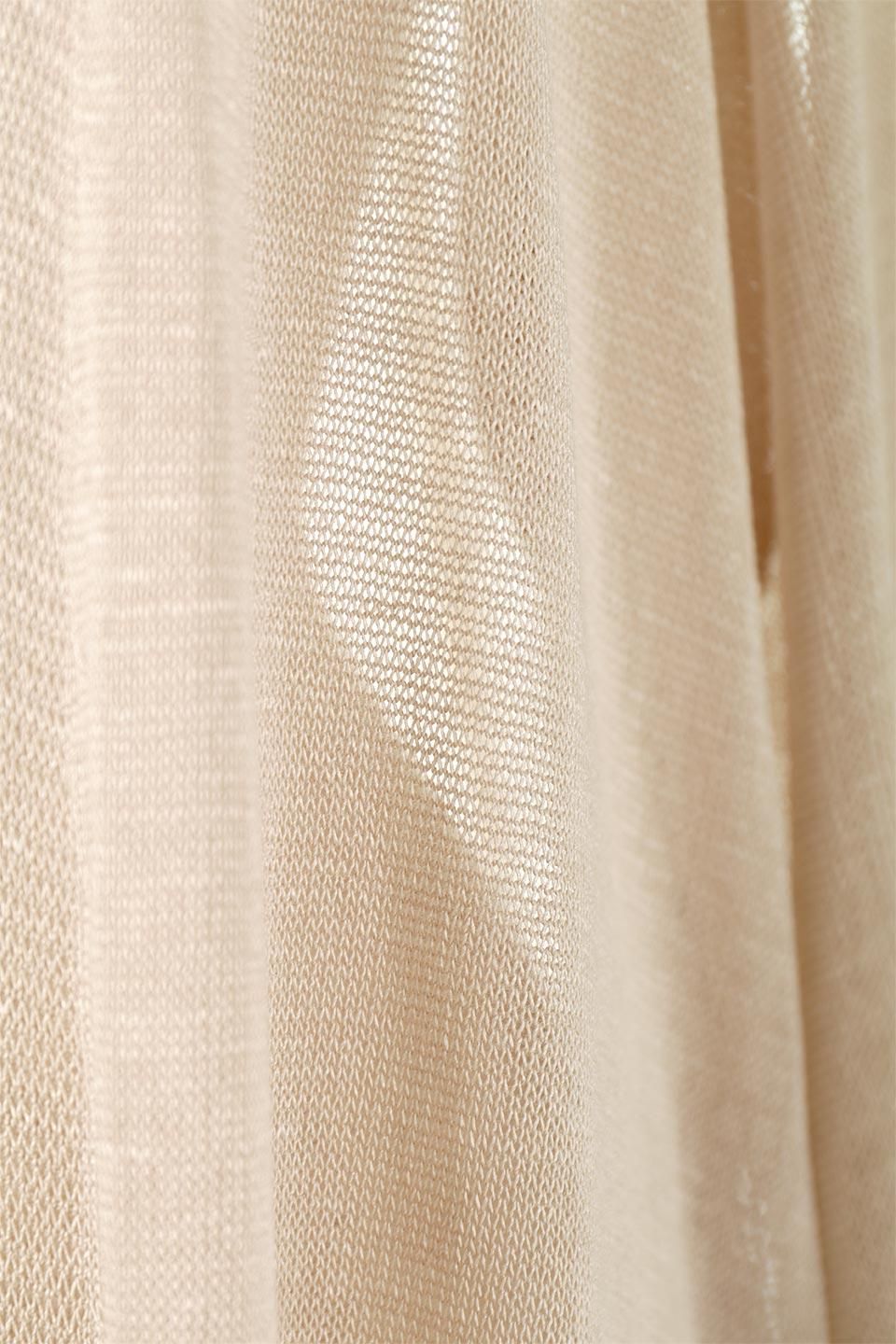 Sheer Knitted Long Cardigan シアーニット・ロングカーディガン