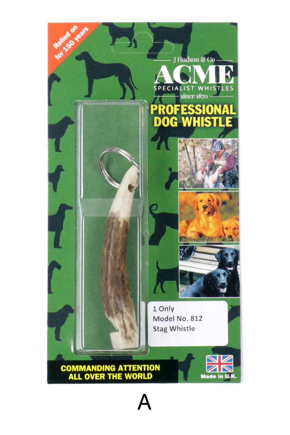 鹿角製・２トーンドッグホイッスル（犬笛） / by Acme|ドッググッズを