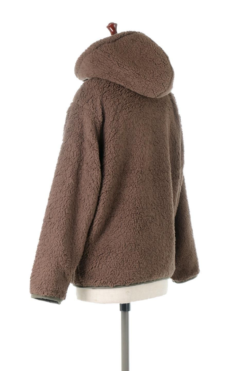 ボアフリース・フード付きジャケット｜海外ファッションのインポート