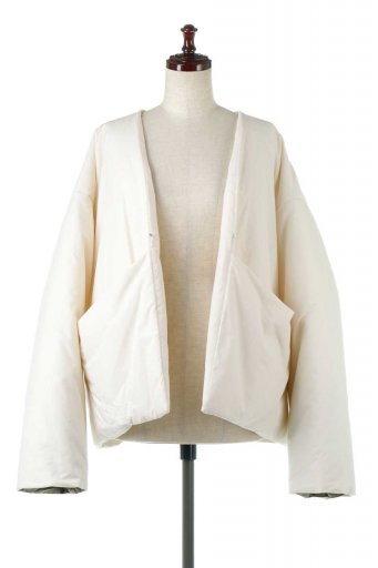 海外ファッションや大人カジュアルに最適なインポートセレクトアイテムのOver Sized Puffer Short Jacket ビッグシルエット・中綿ジャケット