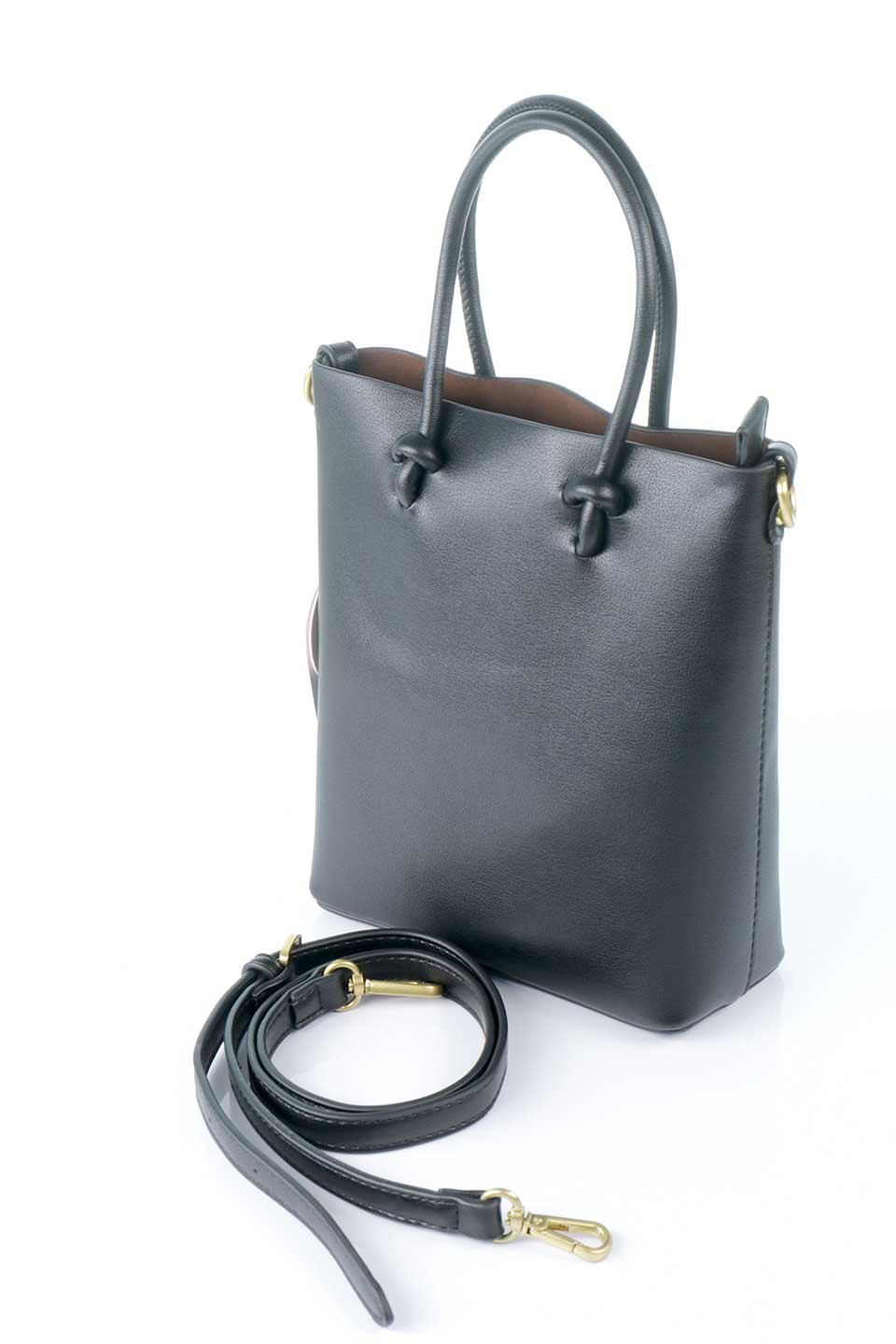 meliebiancoのBailey(Black)仕切り付き・２Ｗａｙミニトートバッグ/海外ファッション好きにオススメのインポートバッグとかばん、MelieBianco（メリービアンコ）のバッグやショルダーバッグ。仕切りやポケットが豊富で使いやすいミニトートバッグ。中央の仕切りの中にもポケットが付いています。/thumb-15