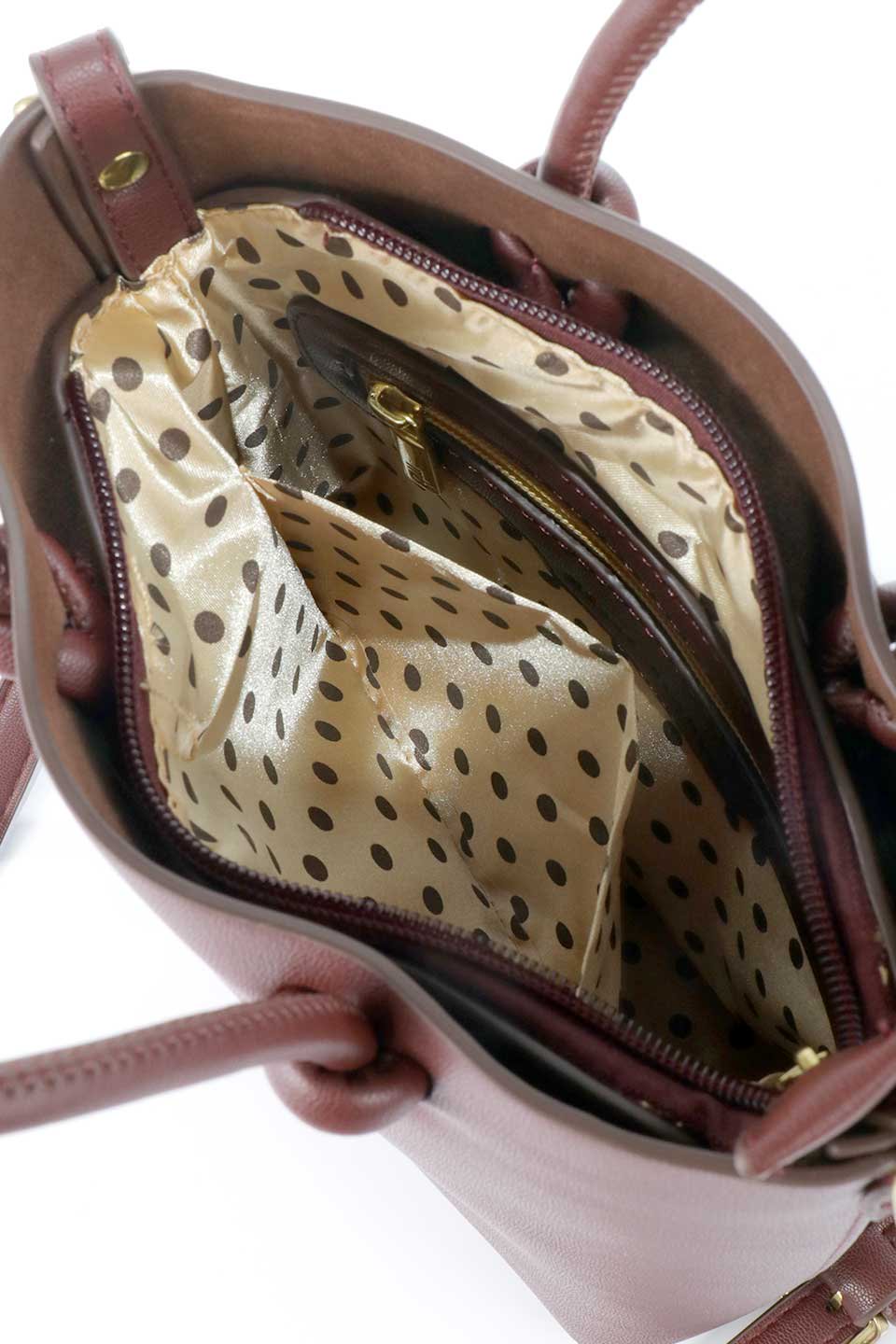 meliebiancoのBailey(Burgundy)仕切り付き・２Ｗａｙミニトートバッグ/海外ファッション好きにオススメのインポートバッグとかばん、MelieBianco（メリービアンコ）のバッグやショルダーバッグ。仕切りやポケットが豊富で使いやすいミニトートバッグ。中央の仕切りの中にもポケットが付いています。/thumb-11