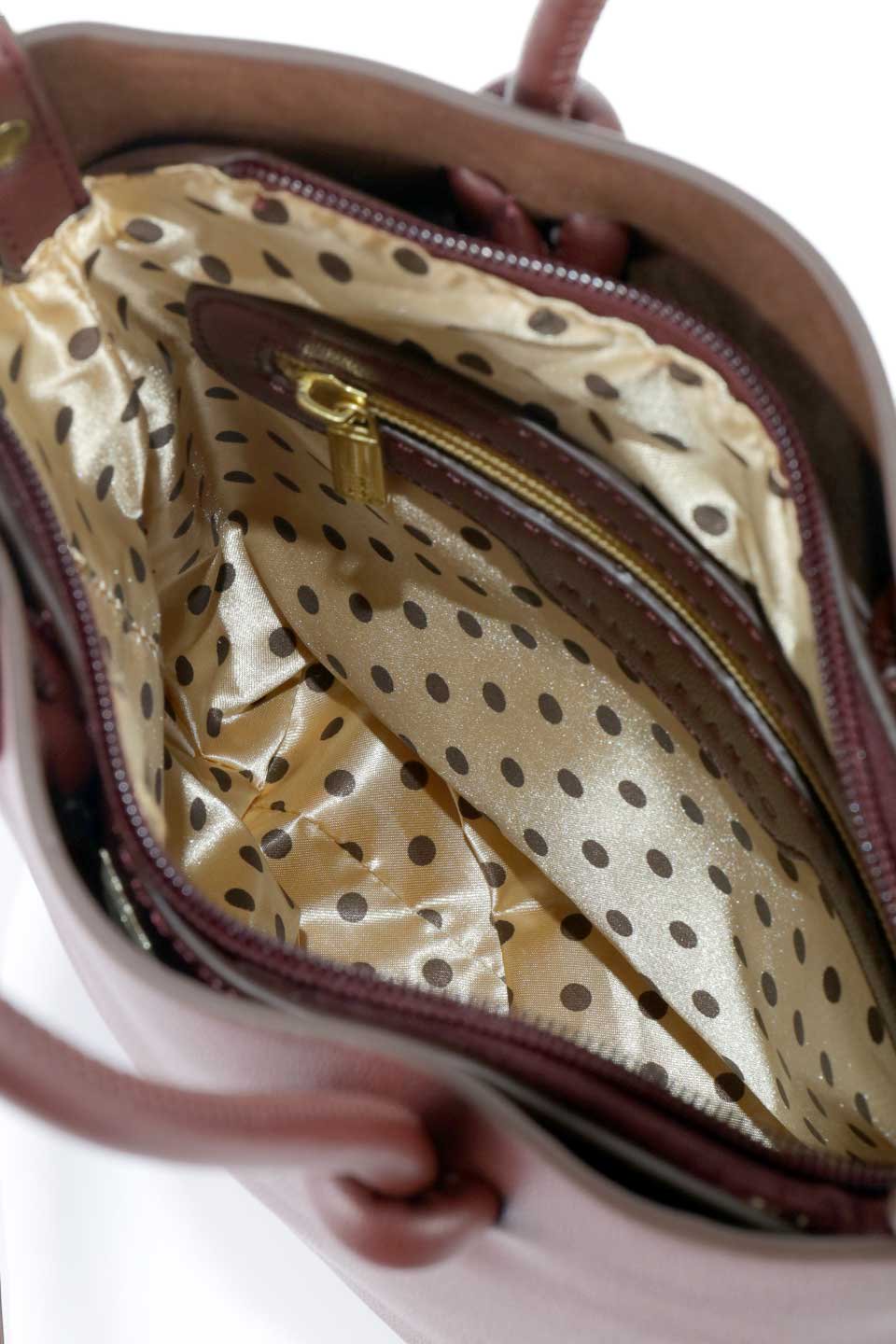 meliebiancoのBailey(Burgundy)仕切り付き・２Ｗａｙミニトートバッグ/海外ファッション好きにオススメのインポートバッグとかばん、MelieBianco（メリービアンコ）のバッグやショルダーバッグ。仕切りやポケットが豊富で使いやすいミニトートバッグ。中央の仕切りの中にもポケットが付いています。/thumb-13