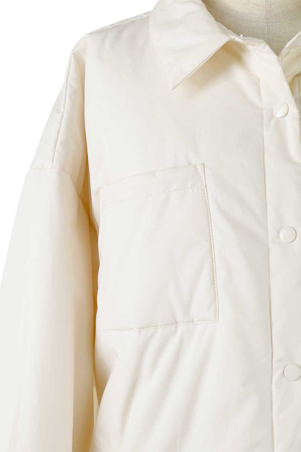 ビッグシルエット・中綿シャツジャケット｜海外ファッションの