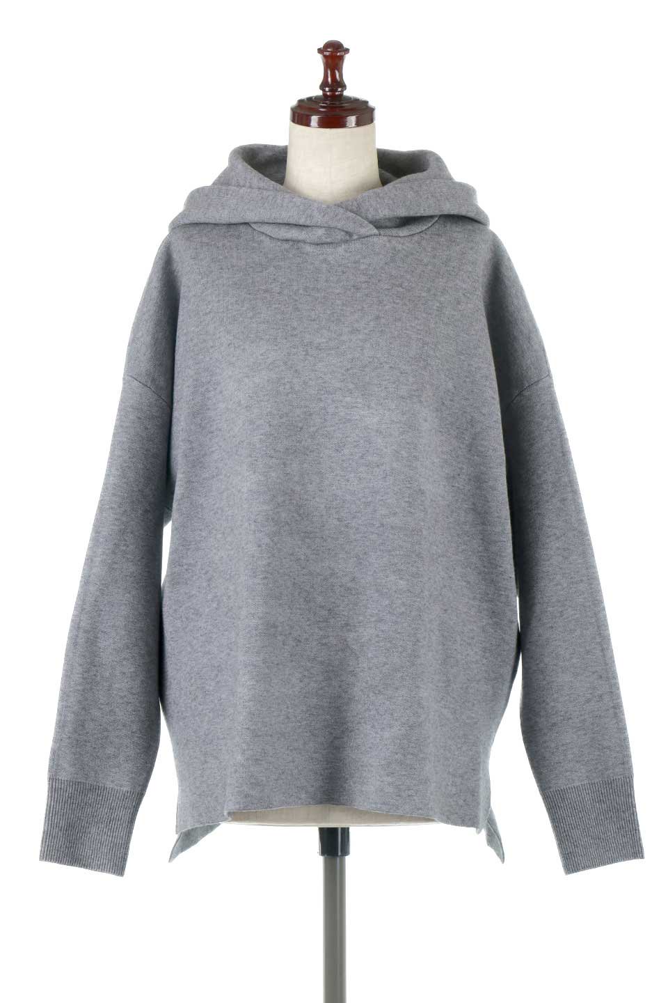 Over Sized Heavy Weight Knit Hoodie 肉厚・オーバーサイズニットパーカー
