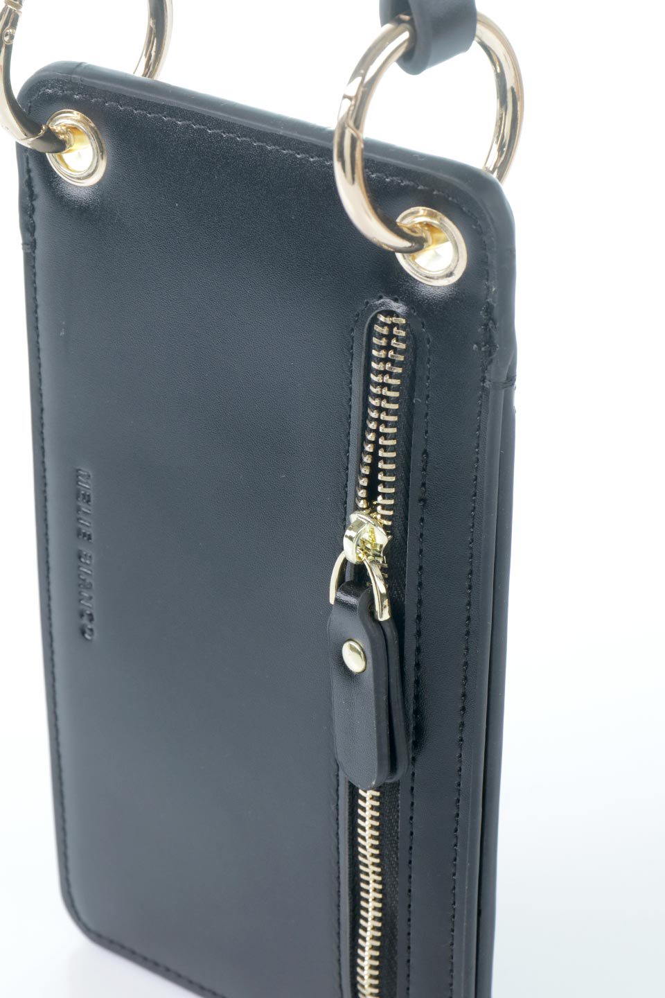 meliebiancoのTina(Black)財布機能付き・スマホショルダー/海外ファッション好きにオススメのインポートバッグとかばん、MelieBianco（メリービアンコ）のバッグやその他。斜め掛けが便利なお財布としても使えるスマホショルダー。iPhone13ProMaxまでの大きさのスマホに対応するケースに、ファスナー付きのコインポケットと10個のカードスロットがついています。/thumb-6