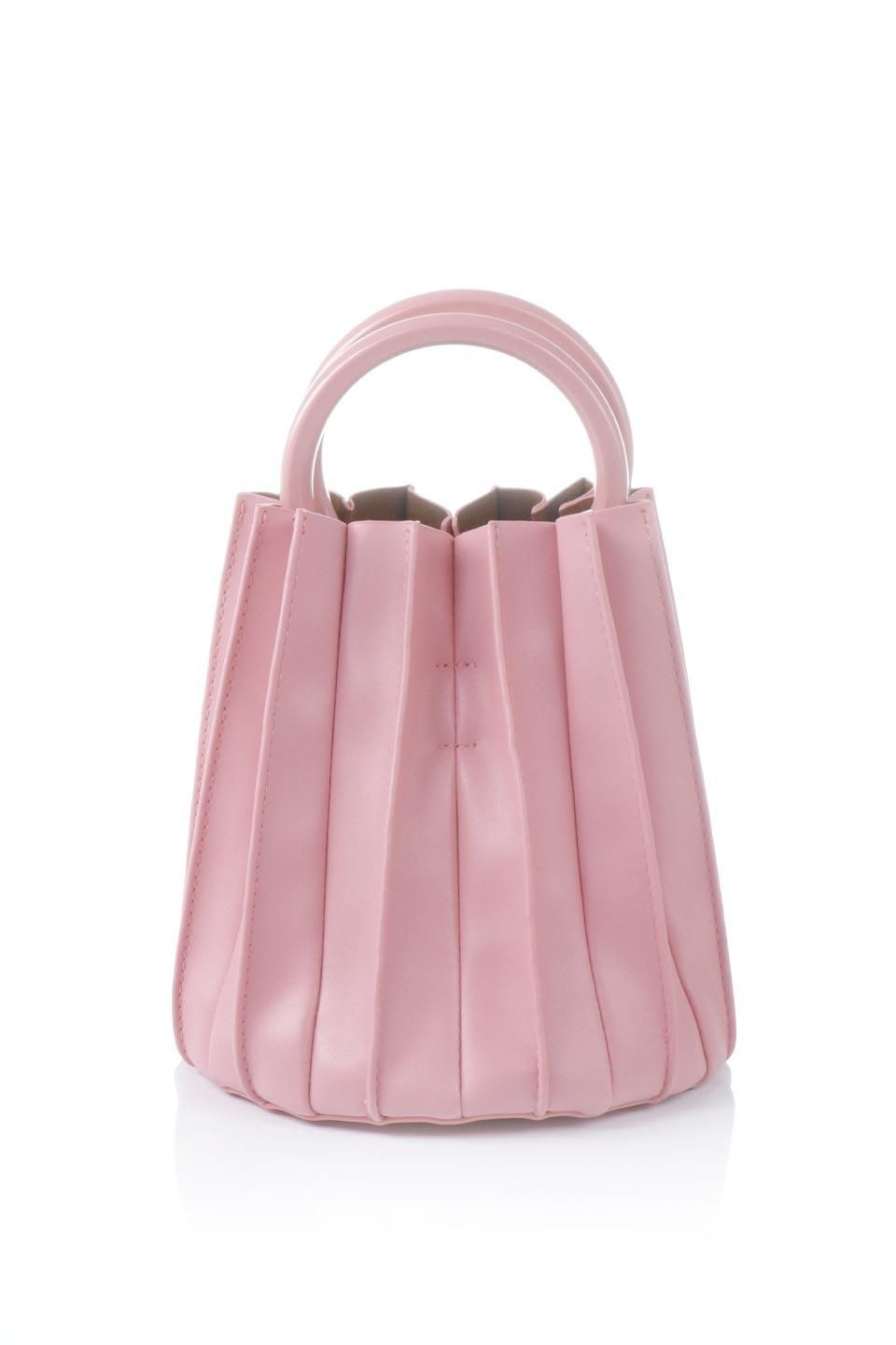 Lily Pink アコーディオンプリーツ バケツバッグ By Melie Bianco 海外ファッションのインポートセレクトショップbloom Lily Pink アコーディオンプリーツ バケツバッグ By Melie Bianco 海外ファッションのインポートセレクトショップbloom