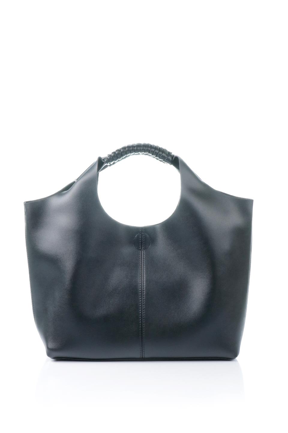 meliebiancoのLinda(Black)プレミアムビーガンレザー・トートバッグ/海外ファッション好きにオススメのインポートバッグとかばん、MelieBianco（メリービアンコ）のバッグやトートバッグ。なめらかなプレミアムビーガンレザーを使用したスタイリッシュなトートバッグ。大小2つのポーチと、両手を使いたい時に便利なショルダーストラップ付き。