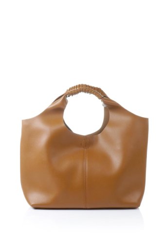 海外ファッションや大人カジュアルのためのインポートバッグ、かばんmelie bianco（メリービアンコ）のLinda (Saddle) プレミアムビーガンレザー・トートバッグ
