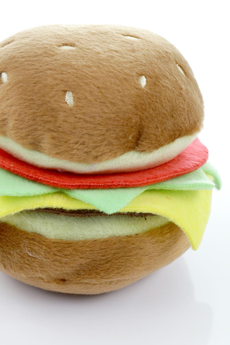 Hamburger Dog Toy (S) ハンバーガー・パロディーぬいぐるみ｜ドッグ 