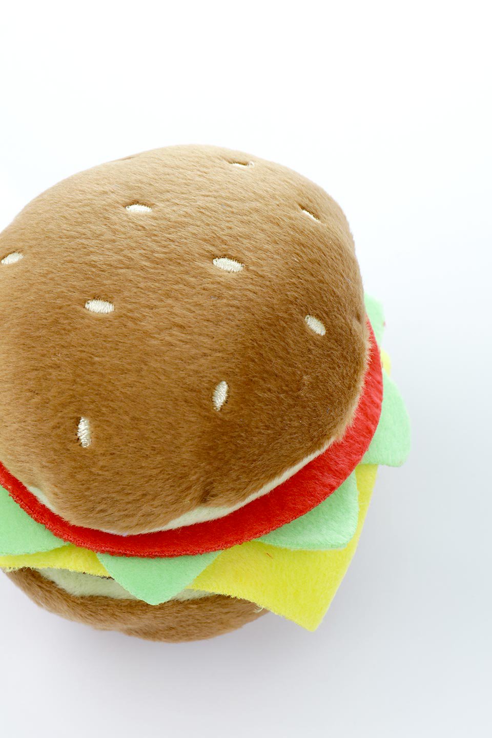 Hamburger Dog Toy (S) ハンバーガー・パロディーぬいぐるみ｜ドッグ 