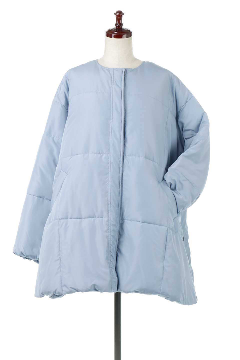 CollarlessOversizedInsulationJacketファイバーダウン・ノーカラージャケット大人カジュアルに最適な海外ファッションのothers（その他インポートアイテム）のアウターやコート。たっぷりシルエットのビッグダウンジャケット。ふんわり軽い中綿入りで風も寒さもシャットアウト。/thumb-10