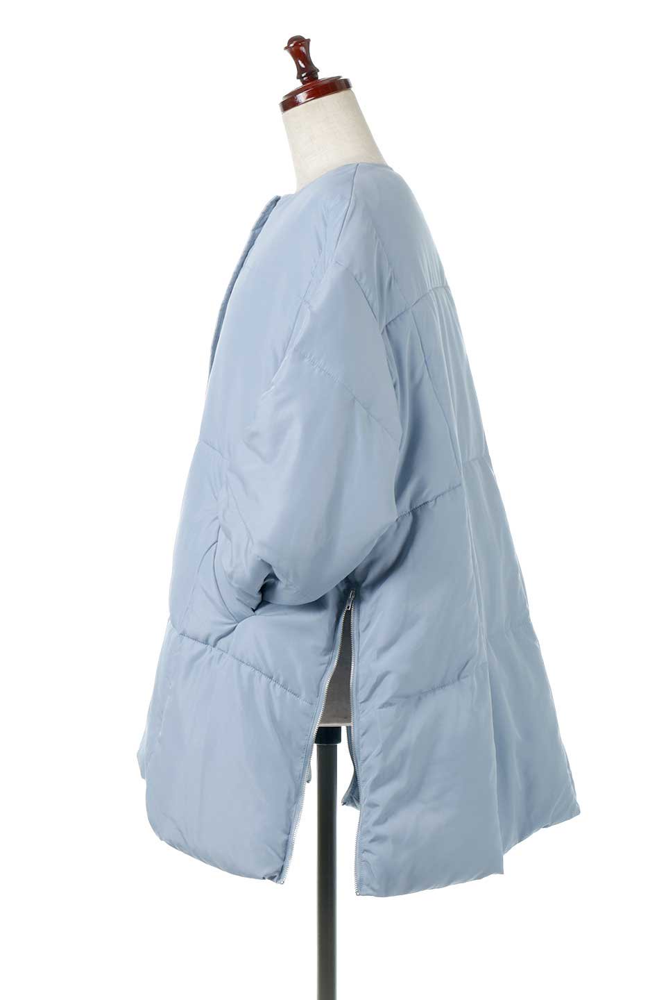 CollarlessOversizedInsulationJacketファイバーダウン・ノーカラージャケット大人カジュアルに最適な海外ファッションのothers（その他インポートアイテム）のアウターやコート。たっぷりシルエットのビッグダウンジャケット。ふんわり軽い中綿入りで風も寒さもシャットアウト。/thumb-12