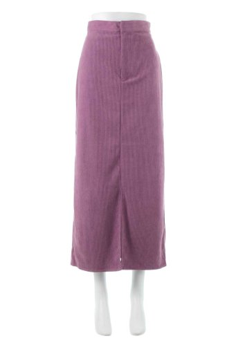 海外ファッションや大人カジュアルに最適なインポートセレクトアイテムのCorduroy Slit Straight Skirt コーデュロイ・ストレートスカート