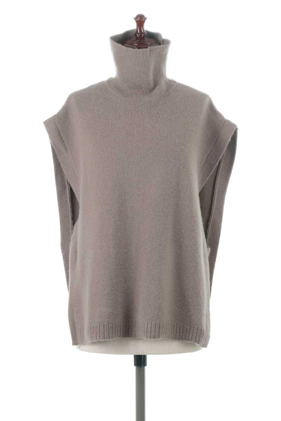 サイドオープン・ニットベスト｜海外ファッションのインポート