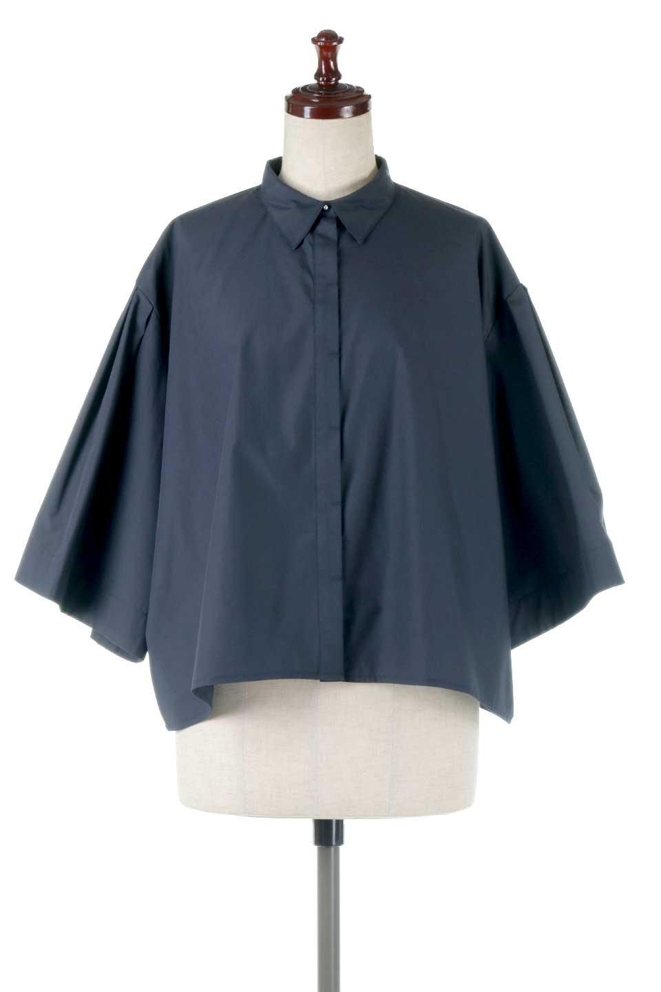 eimyistoire ウエスト切替シャツカラーフレアTOPS eimy istoire