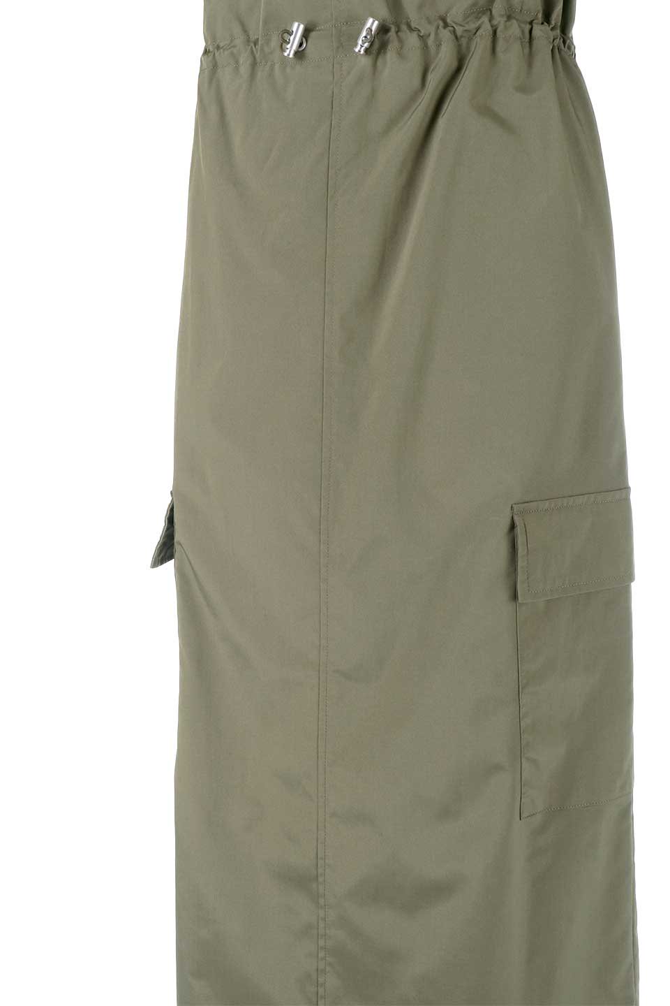 MilitaryStyleVenetianSkirtベネシャン・カーゴスカート大人カジュアルに最適な海外ファッションのothers（その他インポートアイテム）のボトムやスカート。上品な光沢感が魅力的なベネシャン素材を使用したカーゴスカート。サイドポケットとウエストのドローコードがカジュアルな印象が◎。/thumb-19