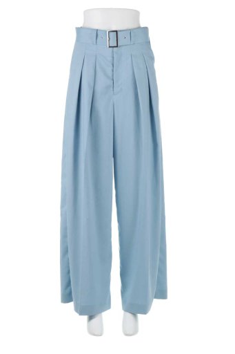 High-Waisted Wide-Leg Pants ハイウエスト・さらさらワイドパンツ / 大人カジュアルに最適な海外ファッションが得意な福島市のセレクトショップbloom