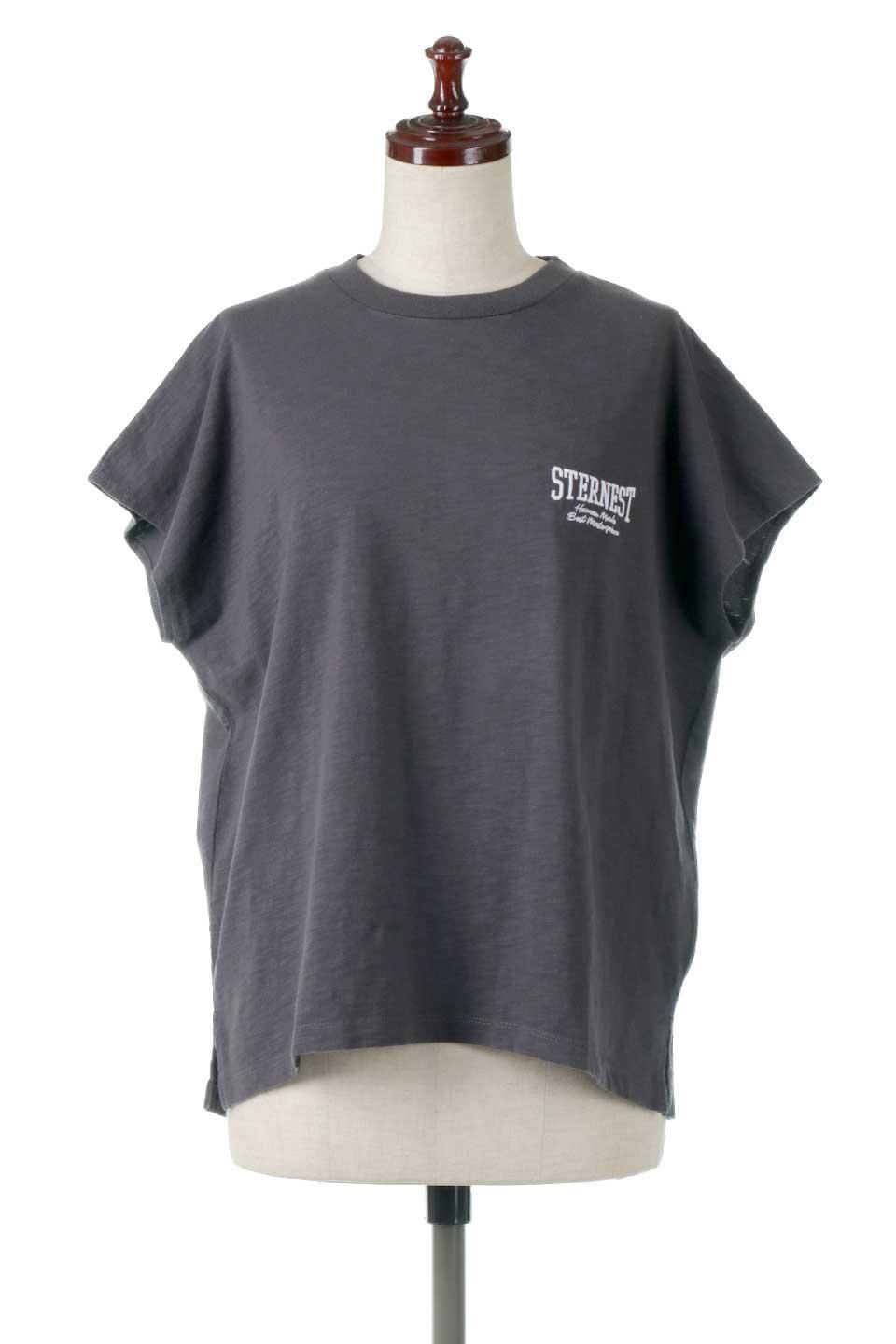 ソフトスラブ・バックプリントTシャツ｜海外ファッションの