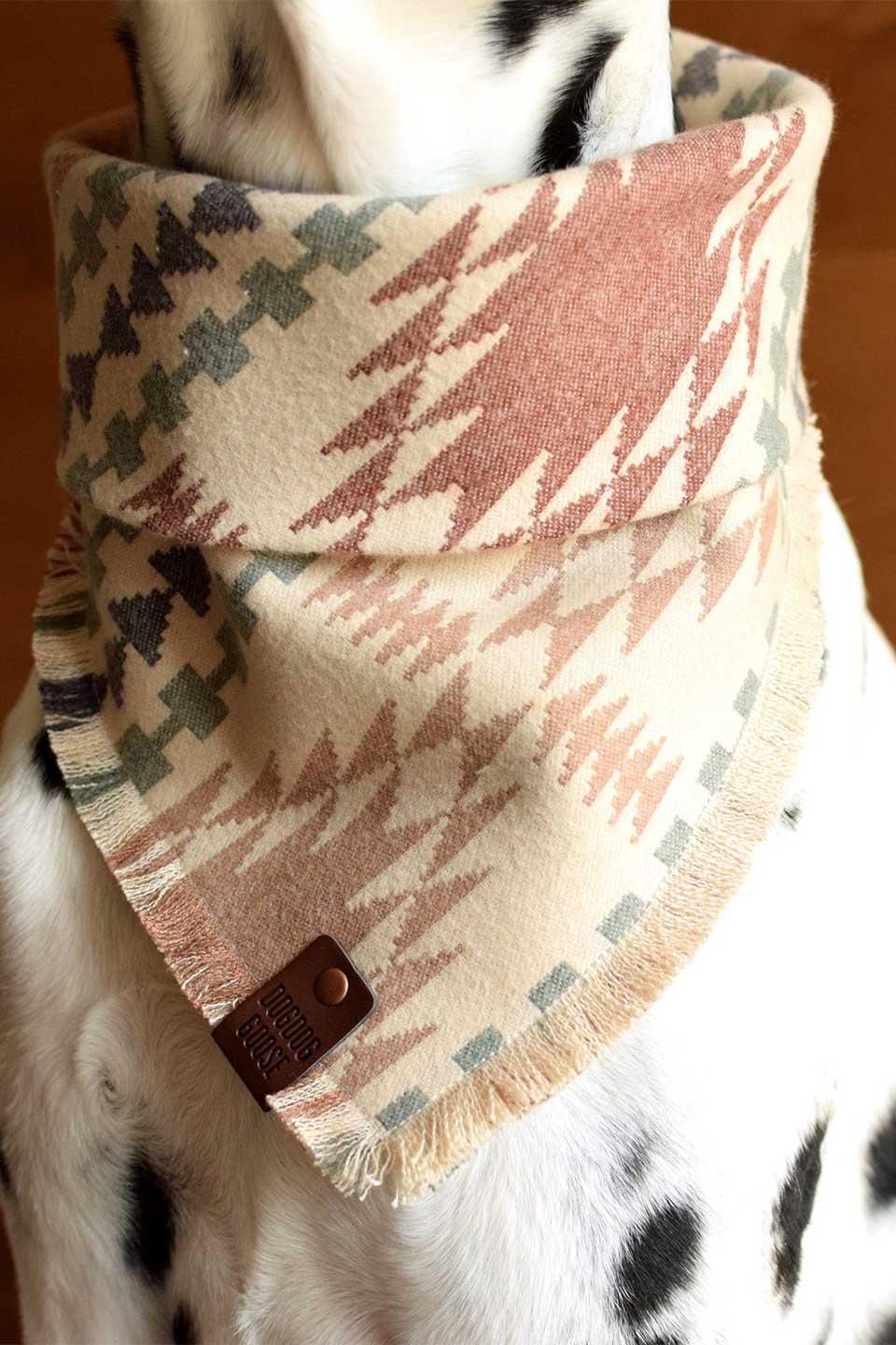 Tucson Luxe Fringed Flannel Dog Bandana ツーソン・フリンジドッグ ...