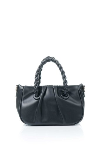 海外ファッションや大人カジュアルのためのインポートバッグ、かばんmelie bianco（メリービアンコ）のGracelyn (Black) ツイストハンドル・ハンドバッグ
