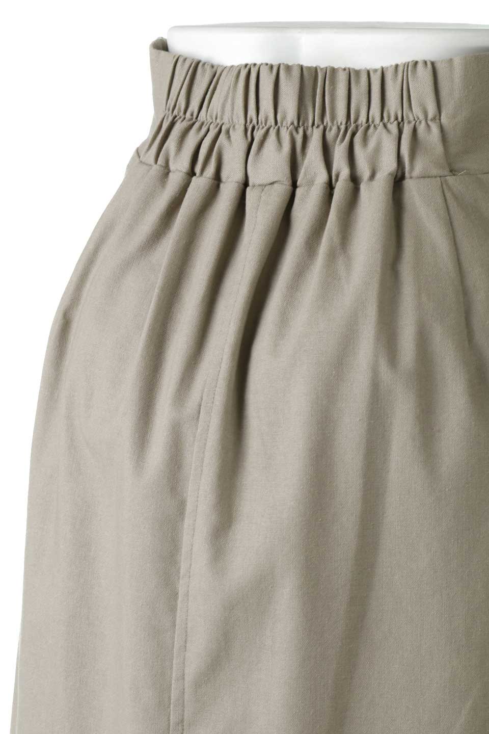 LinenMixedI-LineSkirtリネンライク・Ｉラインスカート大人カジュアルに最適な海外ファッションのothers（その他インポートアイテム）のボトムやスカート。夏に嬉しいリネン風素材のセミタイトなIラインスカート。夏にぴったりの快適な素材で、程よい抜け感が魅力。/thumb-16
