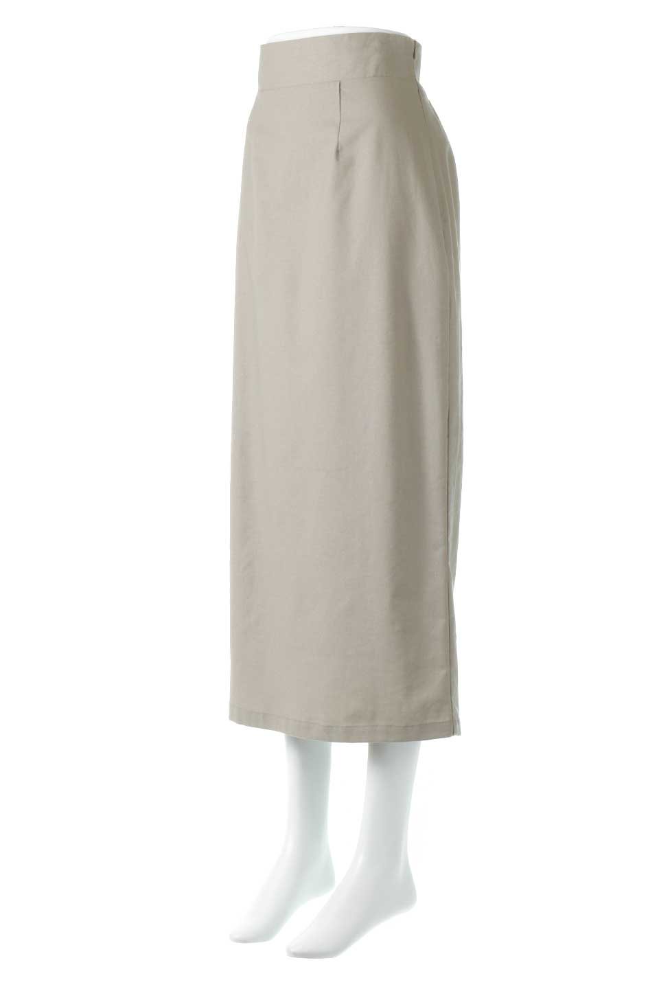Linen Mixed I-Line Skirt リネンライク・Ｉラインスカート