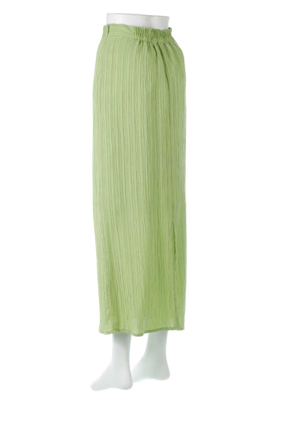 StripedCrepeTightSkirt楊柳ストライプ・タイトスカート大人カジュアルに最適な海外ファッションのothers（その他インポートアイテム）のボトムやスカート。Ｉラインシルエットが体をスッキリと美しく見せてくれるスカート。ストライプ風のデザインが女性らしい印象を演出しています。/thumb-13
