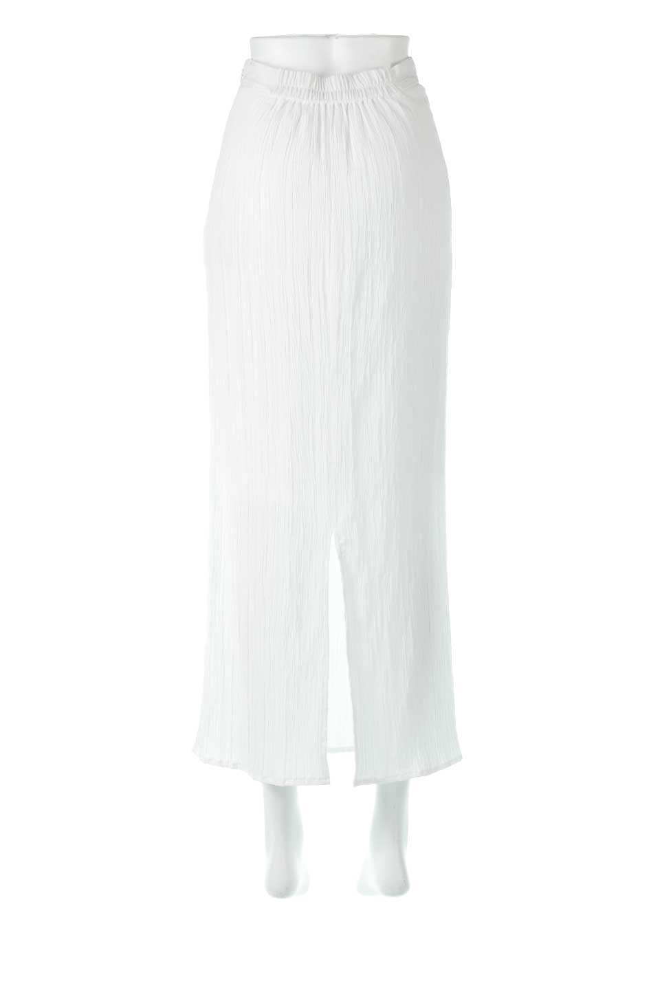 StripedCrepeTightSkirt楊柳ストライプ・タイトスカート大人カジュアルに最適な海外ファッションのothers（その他インポートアイテム）のボトムやスカート。Ｉラインシルエットが体をスッキリと美しく見せてくれるスカート。ストライプ風のデザインが女性らしい印象を演出しています。/thumb-9