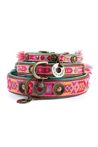 DOG WITH A MISSIONのBoho Rosa pink ボーホーローザ・ドッグカラー