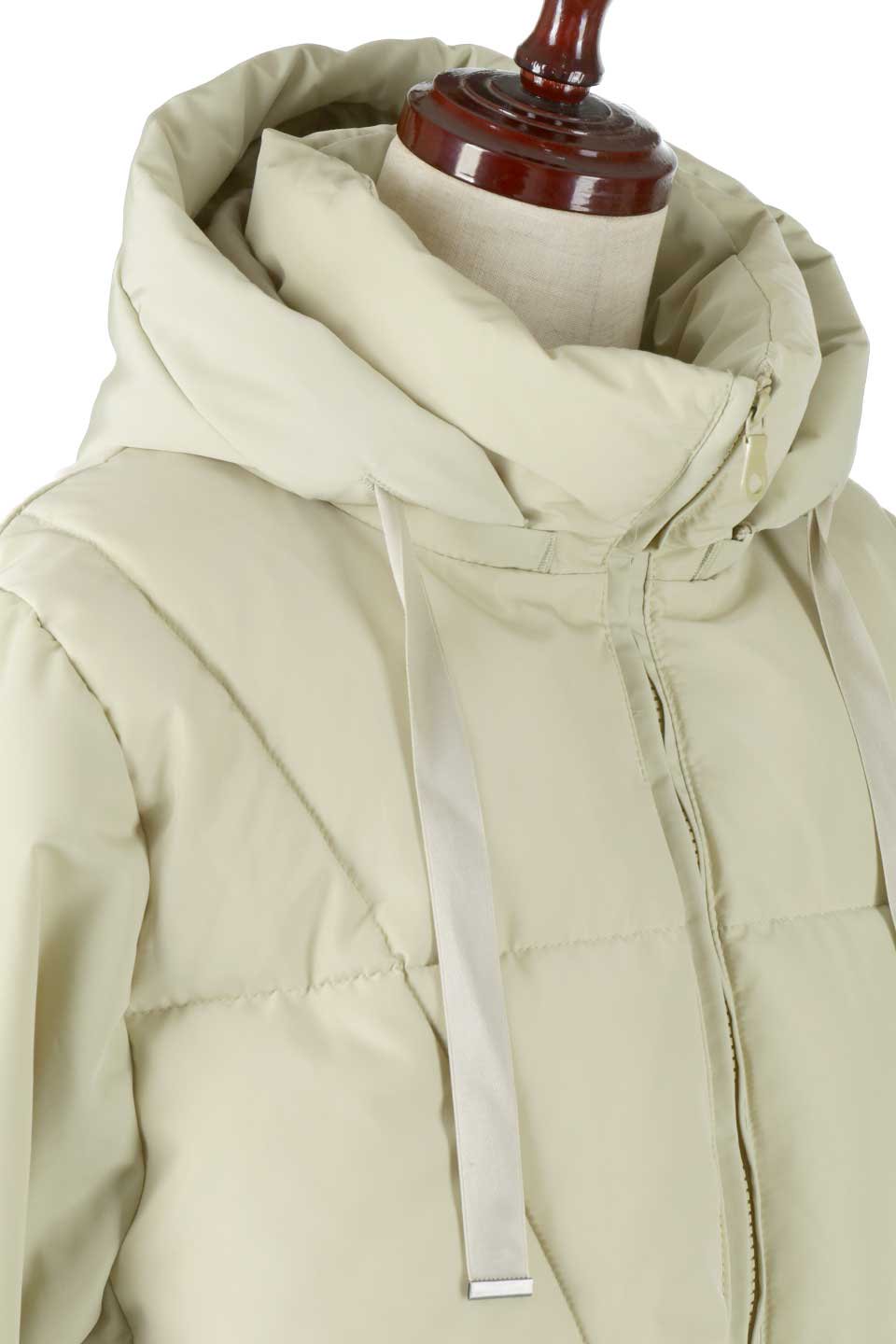 SORONAShortPufferJacketソロナ中綿・ショートジャケット大人カジュアルに最適な海外ファッションのothers（その他インポートアイテム）のアウターやジャケット。ボリューミーだけど着ぶくれしない。デュポン社の新素材を使用した中綿ジャケット。/thumb-15