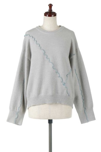 Wave Mellow Knit Top ウェーブメロウ・ニットトップス / 大人カジュアルに最適な海外ファッションが得意な福島市のセレクトショップbloom
