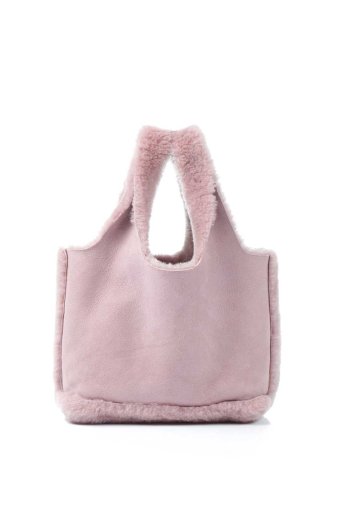 海外ファッションや大人カジュアルに最適なインポートセレクトアイテムのReversible Sheepskin Mini Tote Bag シープスキン・リバーシブルミニトートバッグ