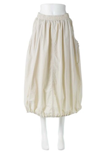 海外ファッションや大人カジュアルに最適なインポートセレクトアイテムのBalloon Gather Skirt ドロストギャザー・バルーンスカート