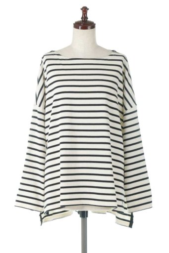 2-Way Striped LS T-Shirt ２Ｗａｙ・ボーダーロンＴ / 大人カジュアルに最適な海外ファッションが得意な福島市のセレクトショップbloom