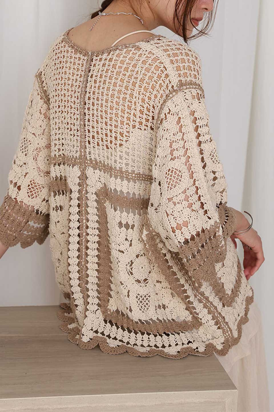 CrochetKnitHalfSleeveCardigan˥åȡȾµǥͥ奢˺Ŭʳեåothersʤ¾ݡȥƥˤΥ䥫ǥ͵ΥǥȾµСµ椬ɪޤǤûˤʤꡢȩϪФȴФޤ/main-32