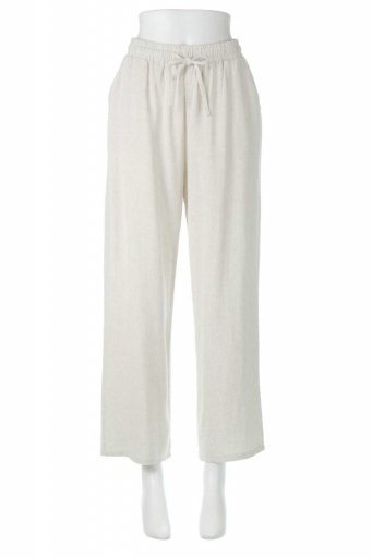 Comfortable Cotton-Linen Relaxed Pants 㺮åѥ / ͥ奢˺ŬʳեåդʡԤΥ쥯ȥåbloom